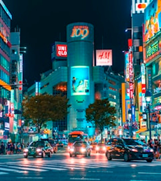 Tokyo skyline at night